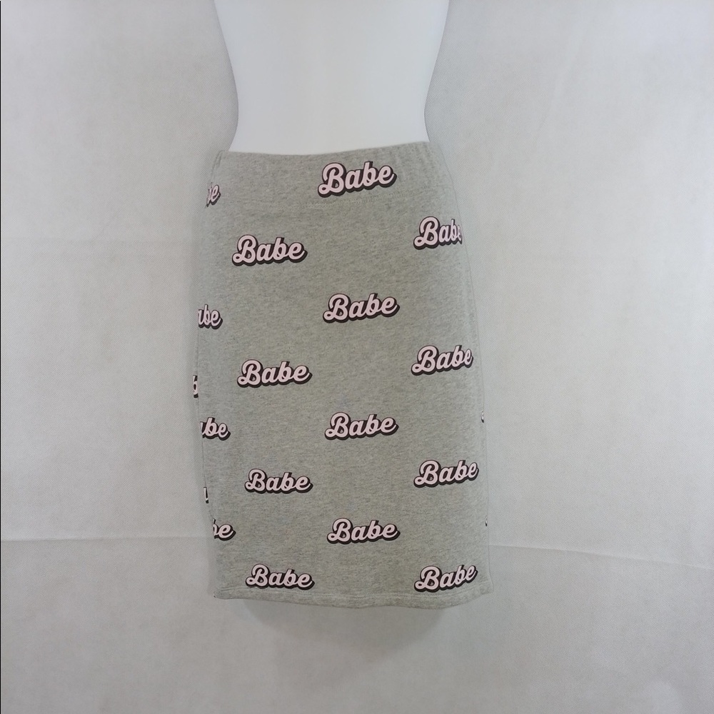 Gray Babe skirt.